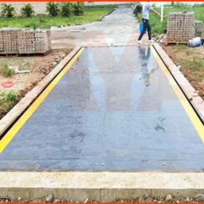 广东瑞远新材料有限公司地磅项目施工案例--2018年8月23日