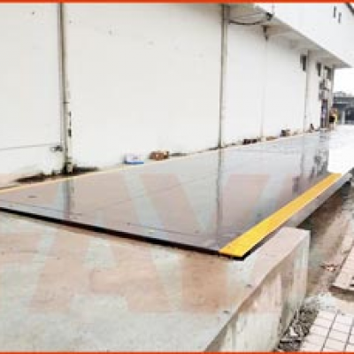 回收站行业类地磅施工案例--2018年8月14日