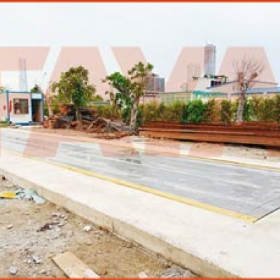 横琴皖通地磅项目施工案例--2018年7月28日