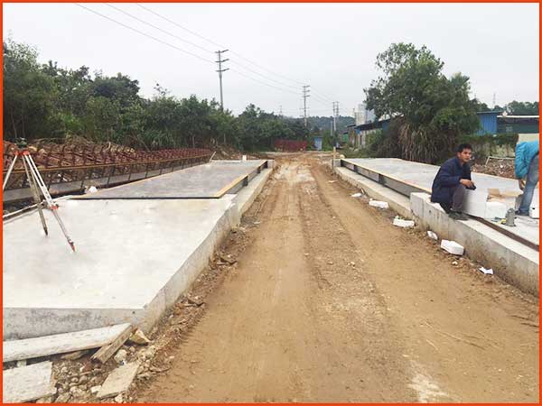 汽车衡安装完成